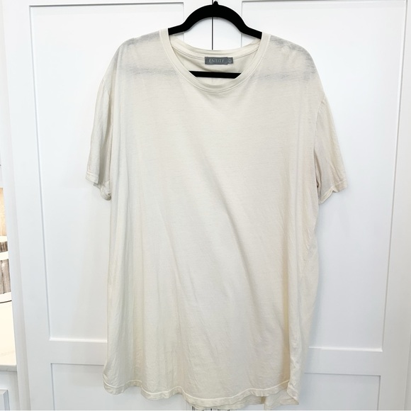 ENTITY | Cream Crew Neck Shirt Size XL - Picture 1 of 6
